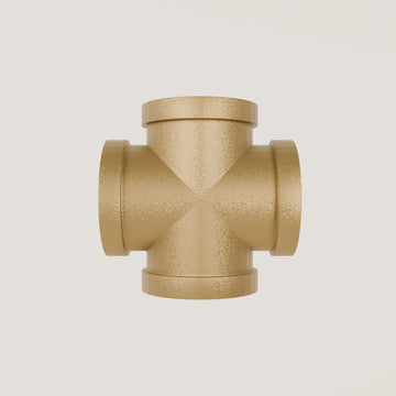 Conector cuádruple – Dorado | Accesorios de fundición templada dorados
