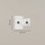 Abrazadera en T 3/4" – Blanco