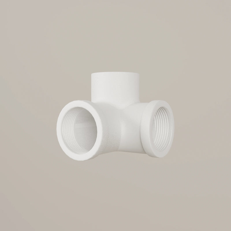3-way connector 90° – white