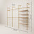 KIM DOUBLE 3 OAK – 5 estantes | oro