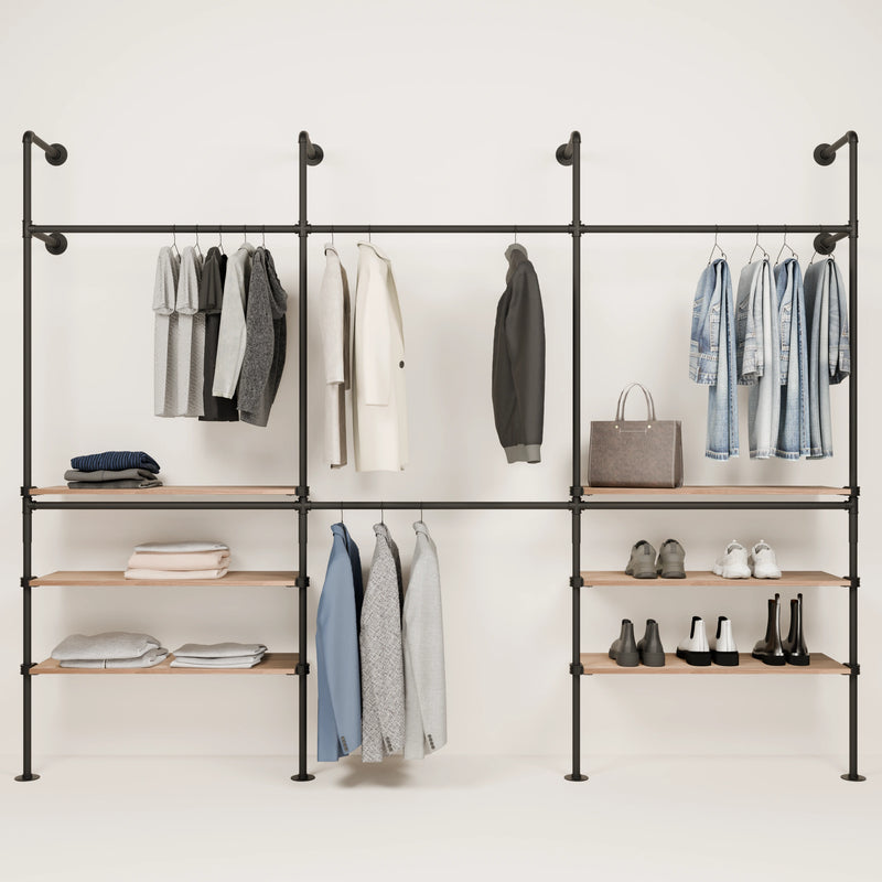 KIM DOUBLE 3 OAK – 6 estantes exteriores