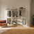 KIM DOUBLE 3 OAK – 6 estantes superiores | blanco