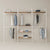 KIM DOUBLE 3 OAK – 6 estantes superiores | blanco