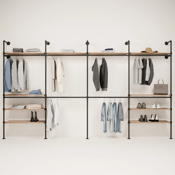 KIM DOUBLE 4 OAK – 10 top shelves