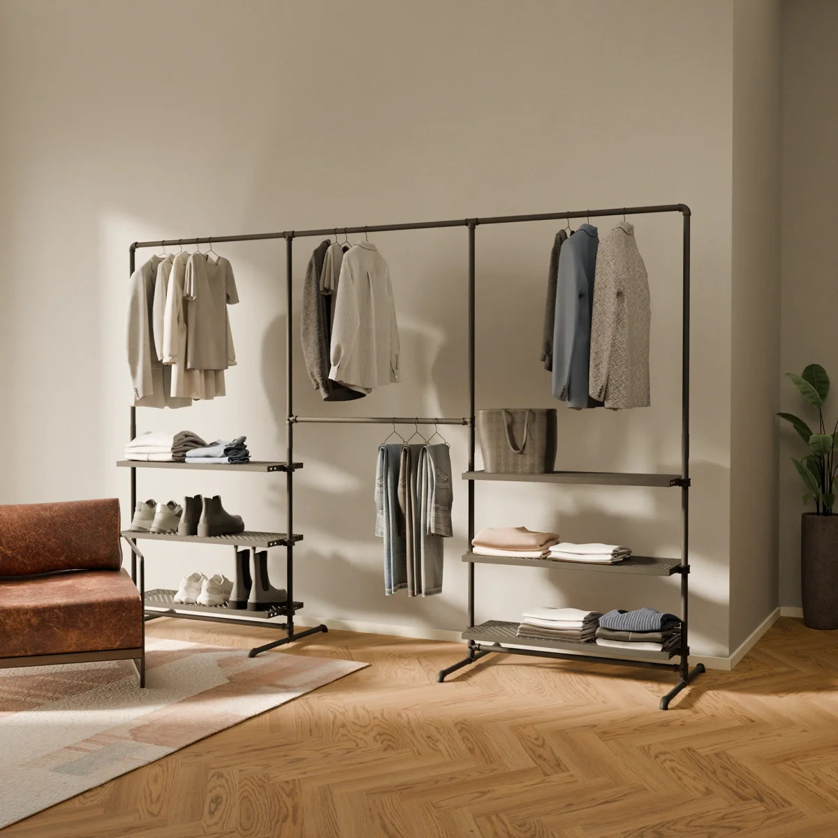 LAS 3 METAL – 6 estantes