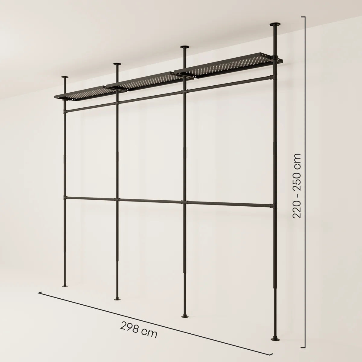 LOFT 3 METAL – 3 estantes en la parte superior