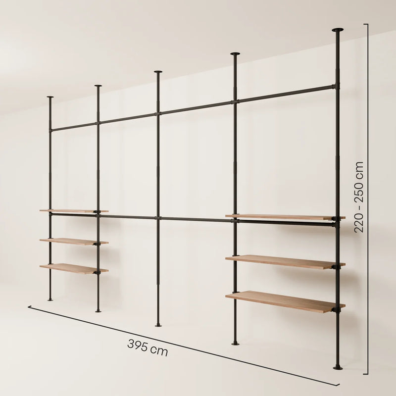 LOFT 4 OAK –  6 estantes exteriores