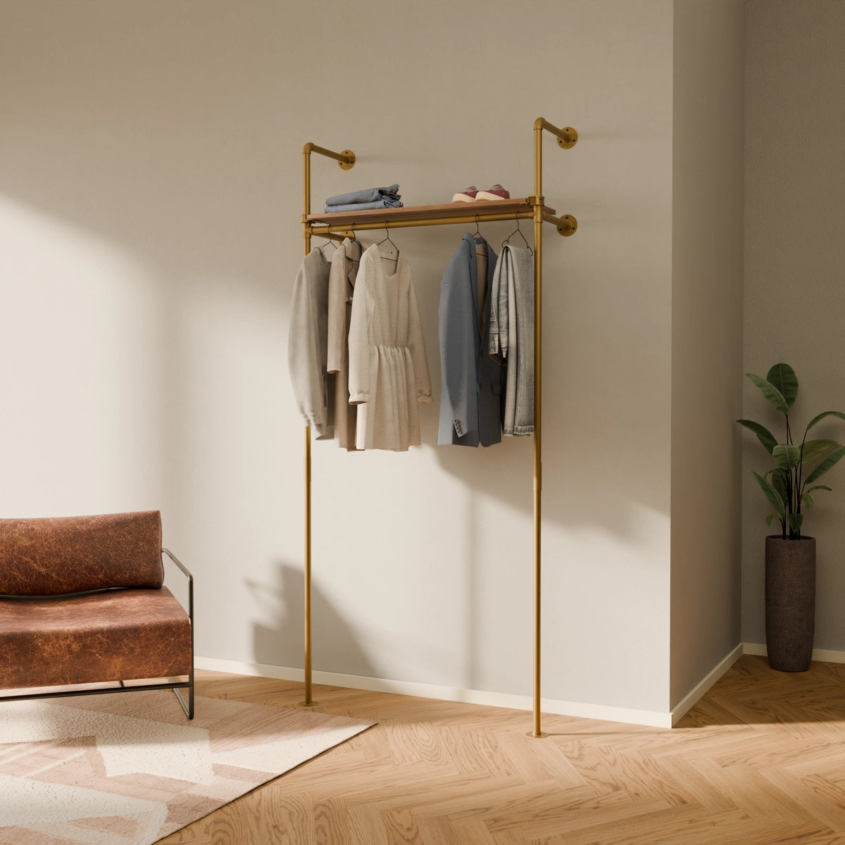 KIM 1 OAK – 1 estante superior | oro