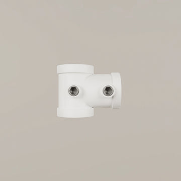Abrazadera en T 3/4" – Blanco
