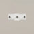 Pipe clamp 3/4" – white