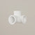Conector 3 pliegues 90° – Blanco