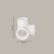 Conector 3 pliegues 90° – Blanco