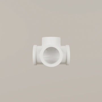 Conector de 4 pliegues 90° – Blanco