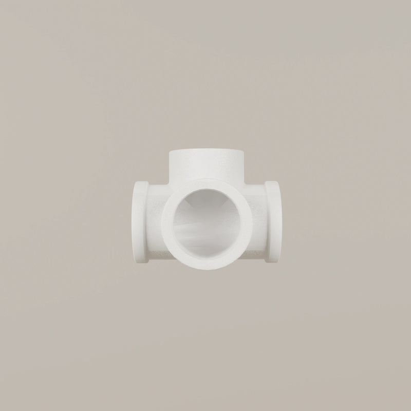 Conector de 4 pliegues 90° – Blanco