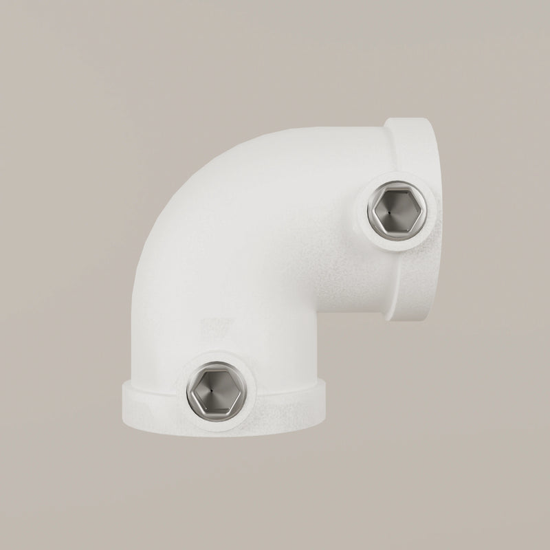 Abrazadera de 90° – Blanco