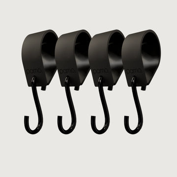 Ganchos S – Set de 4 | con lazo de goma