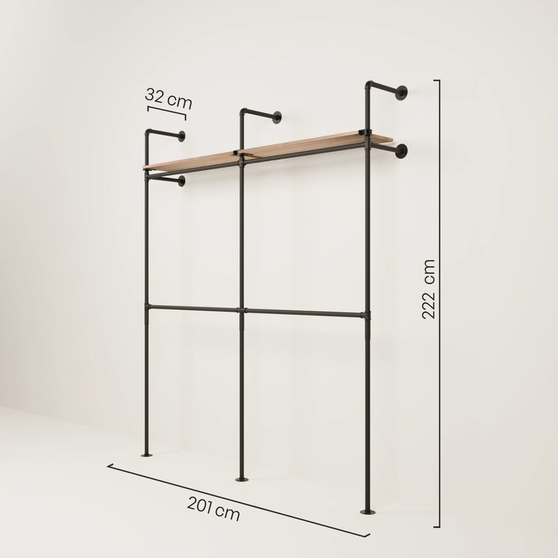 KIM DOUBLE 2 OAK – 2 estantes
