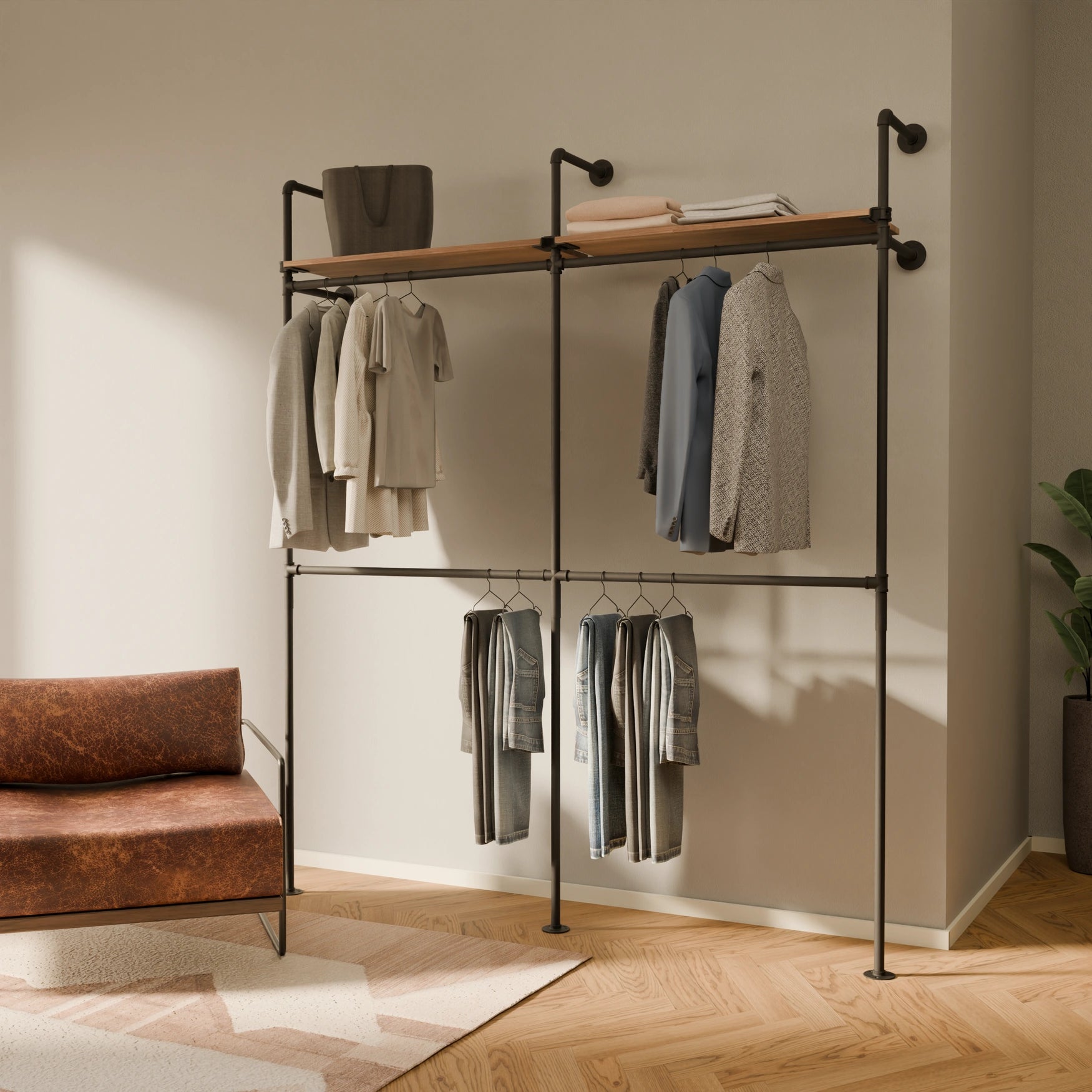 KIM DOUBLE 2 OAK – 2 estantes