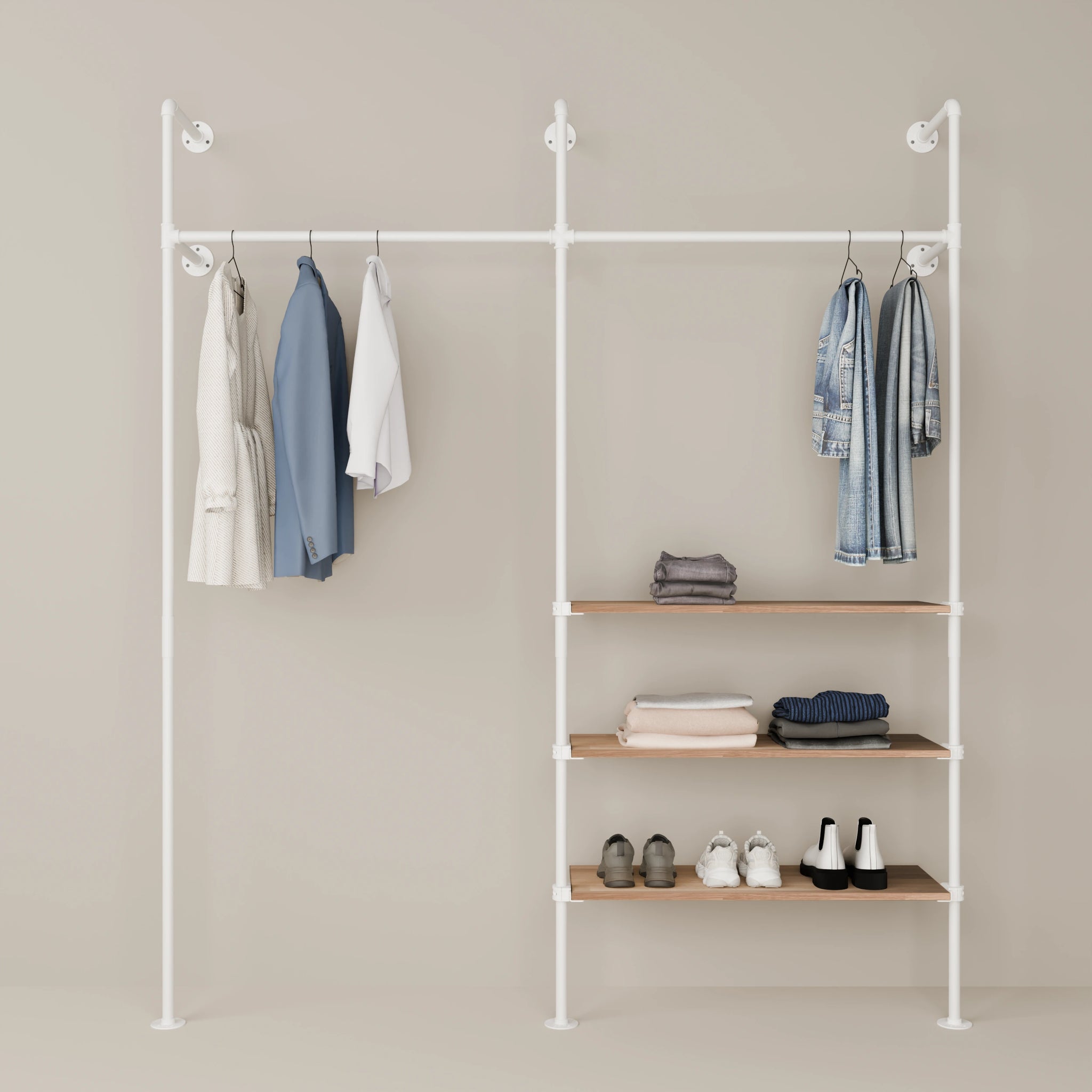 KIM 2 OAK – 3 estantes | blanco