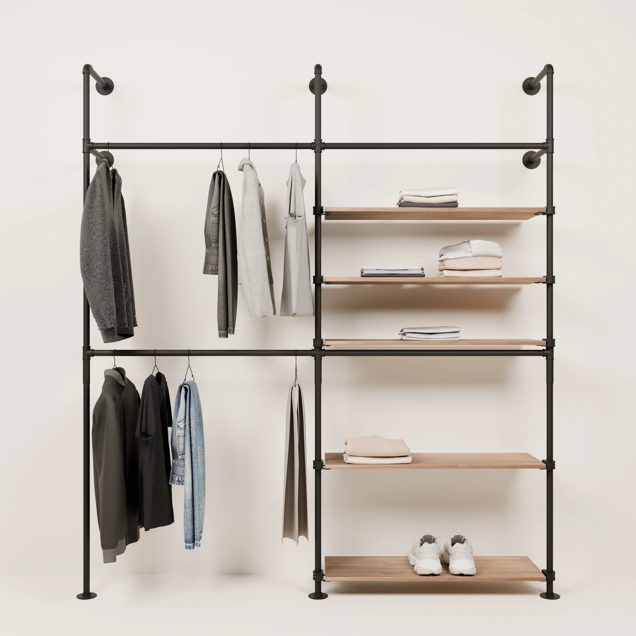 KIM DOUBLE 2 OAK – 5 estantes derecho