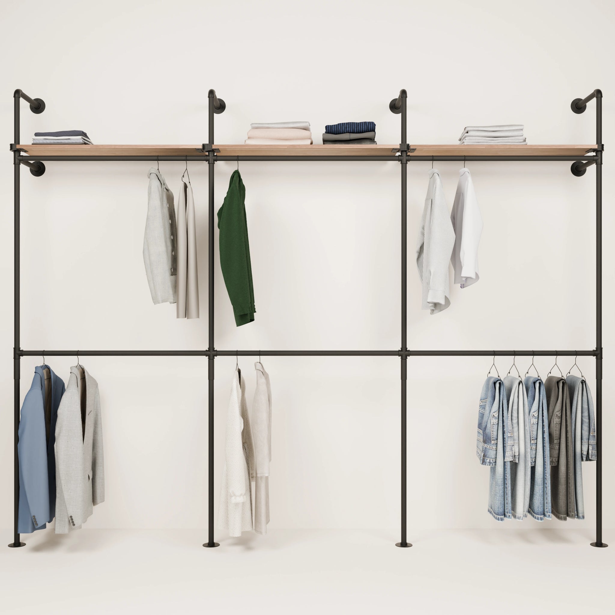 KIM DOUBLE 3 OAK – 3 estantes arriba