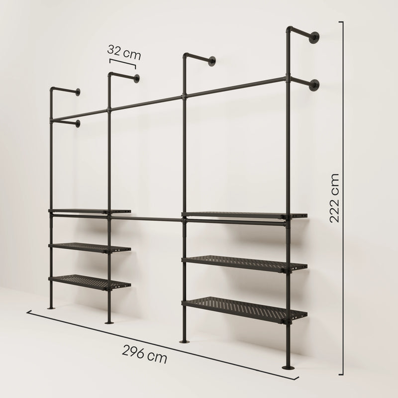 KIM DOUBLE 3 METAL – 6 estantes exteriores