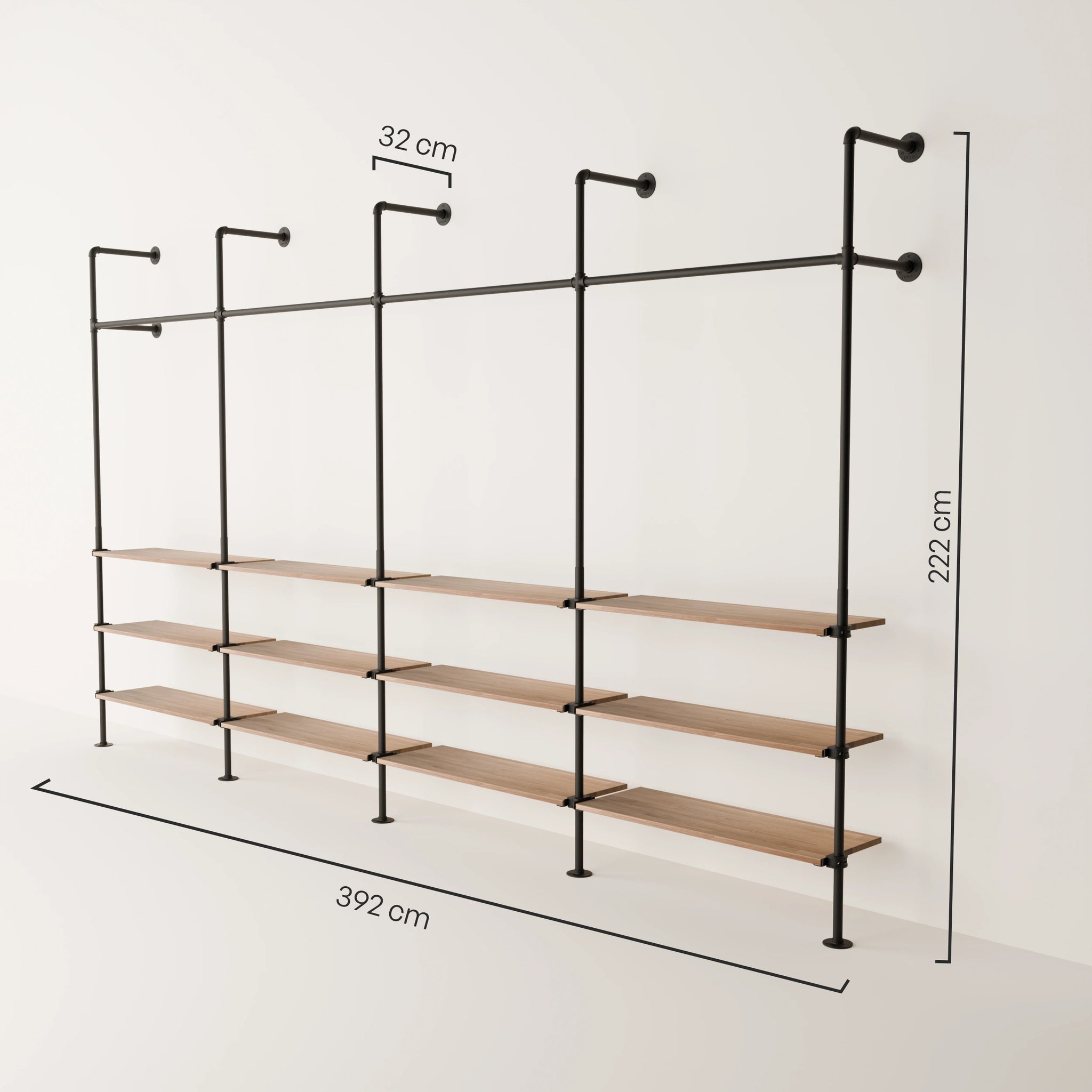 KIM 4 OAK – 12 shelves