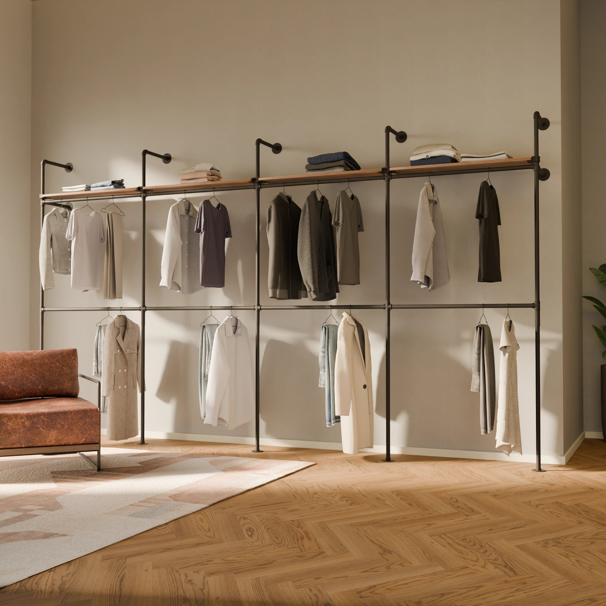 KIM DOUBLE 4 OAK – 4 estantes