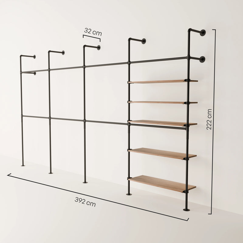 KIM DOUBLE 4 OAK – 5 estantes
