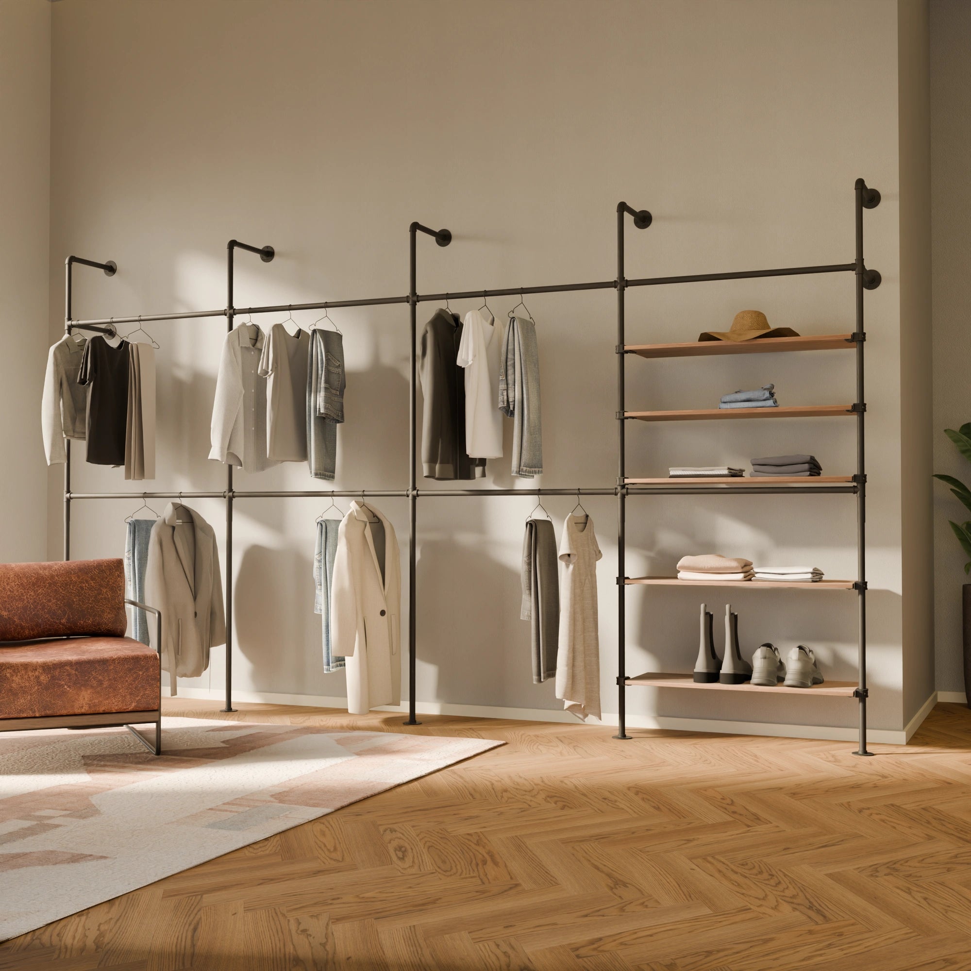 KIM DOUBLE 4 OAK – 5 estantes