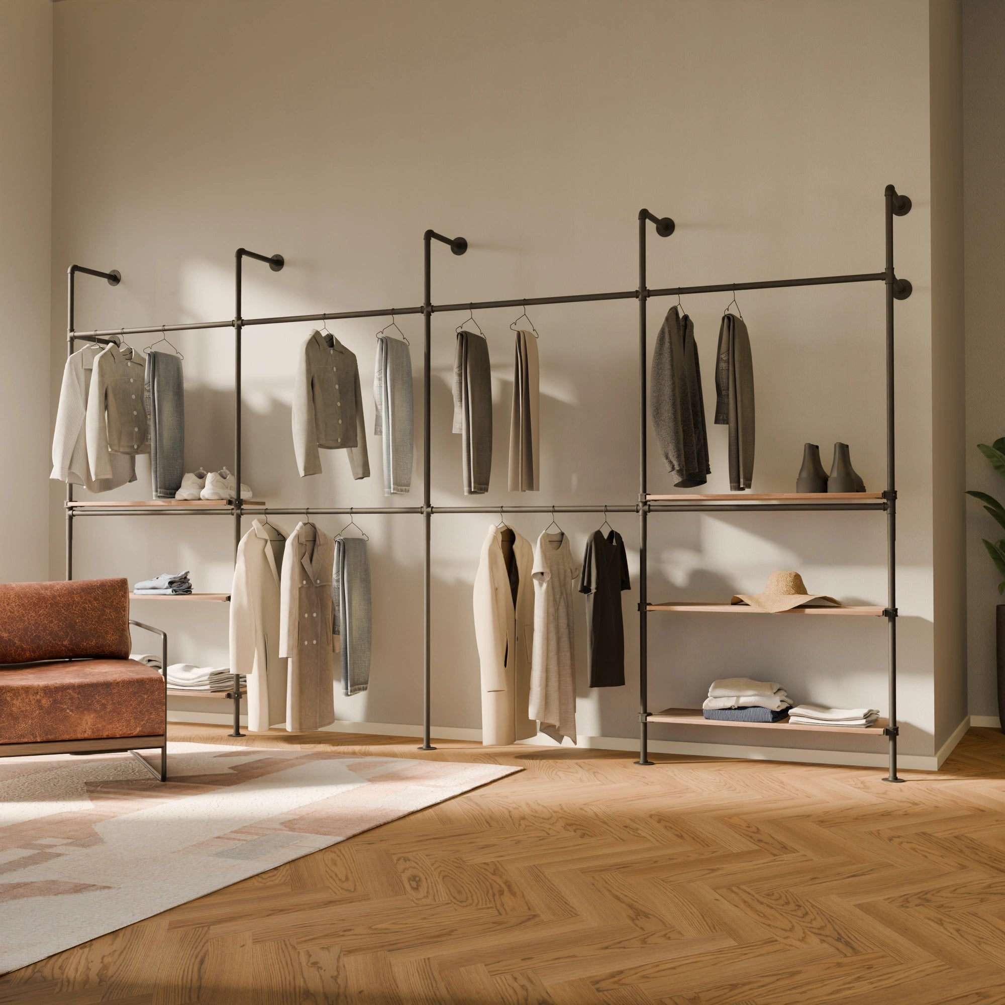 KIM DOUBLE 4 OAK – 6 estantes