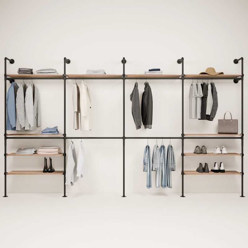 KIM DOUBLE 4 OAK – 10 estantes superiores