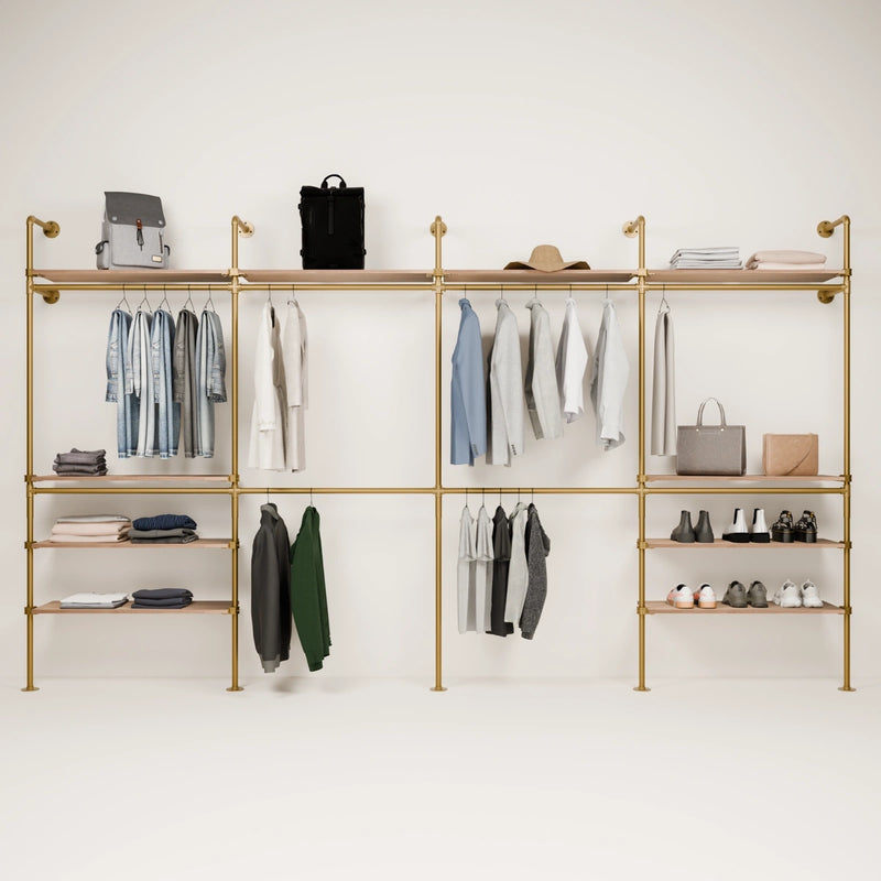 KIM DOUBLE 4 OAK – 10 estantes superiores | oro