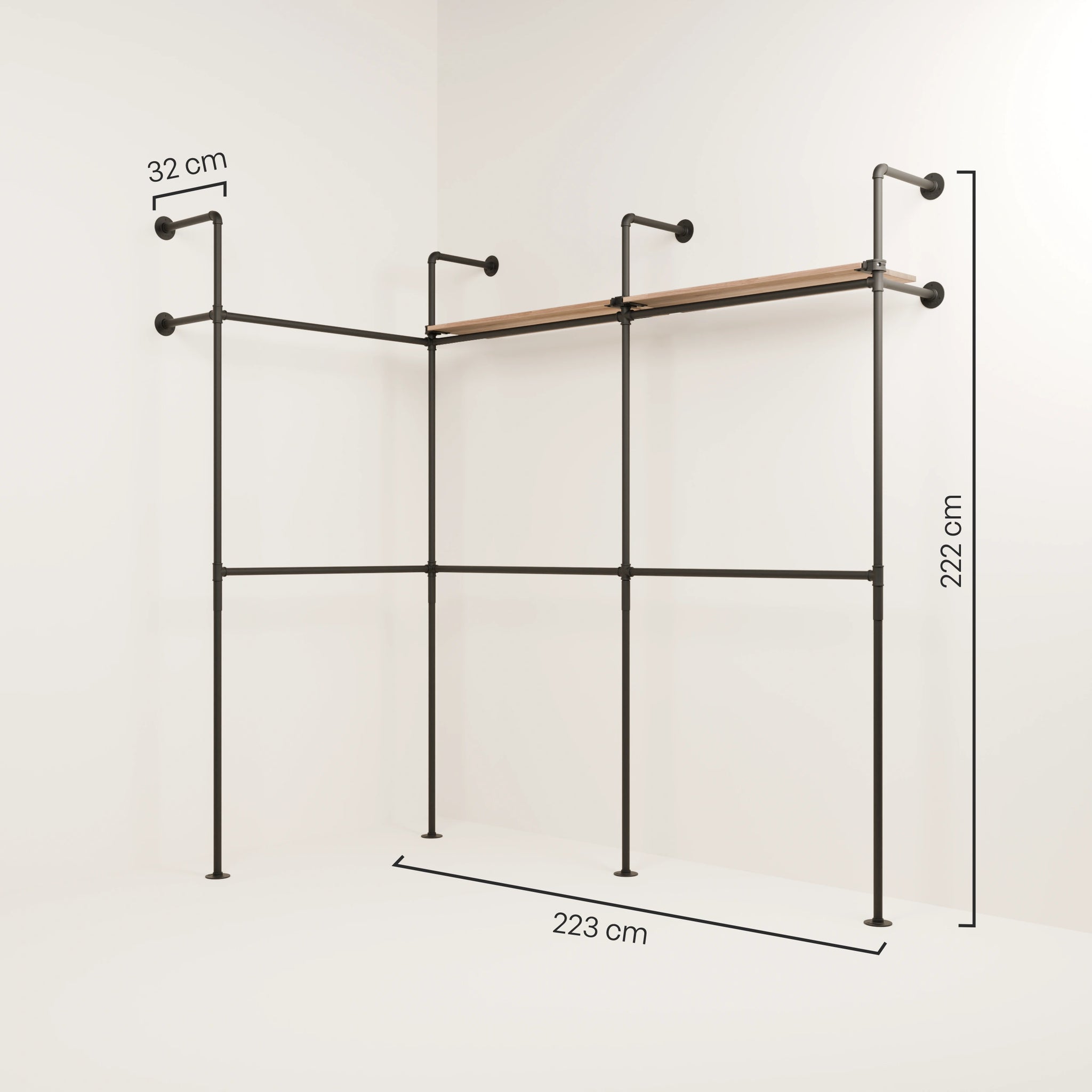 KIM EDGE DOUBLE 3 OAK – 2 estantes