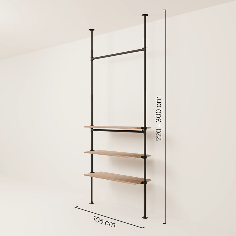 LOFT 1 OAK – 3 estantes