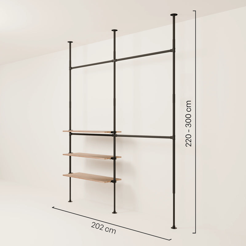 LOFT 2 OAK – 3 estantes