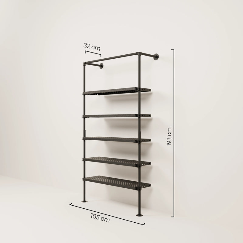 TIM 1 METAL – 5 estantes