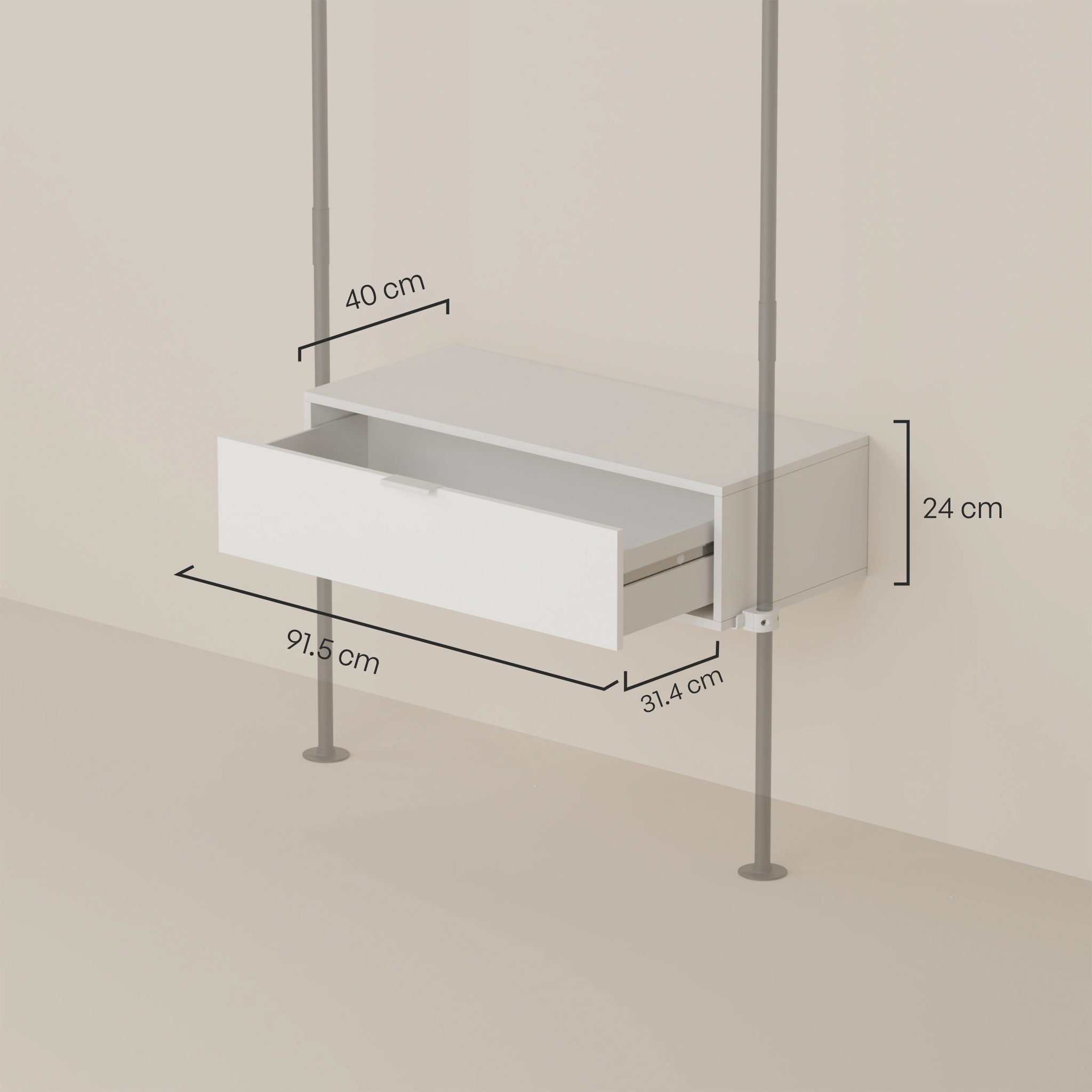 LIV 1 – Cómoda | 1 cajón para colgar