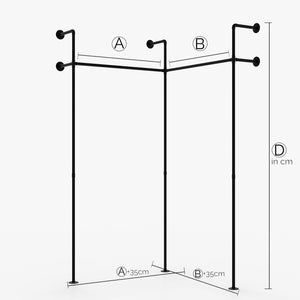 Fabrication sur mesure – KIM II EDGE – Armoire industrielle | Design industriel | tubes noirs