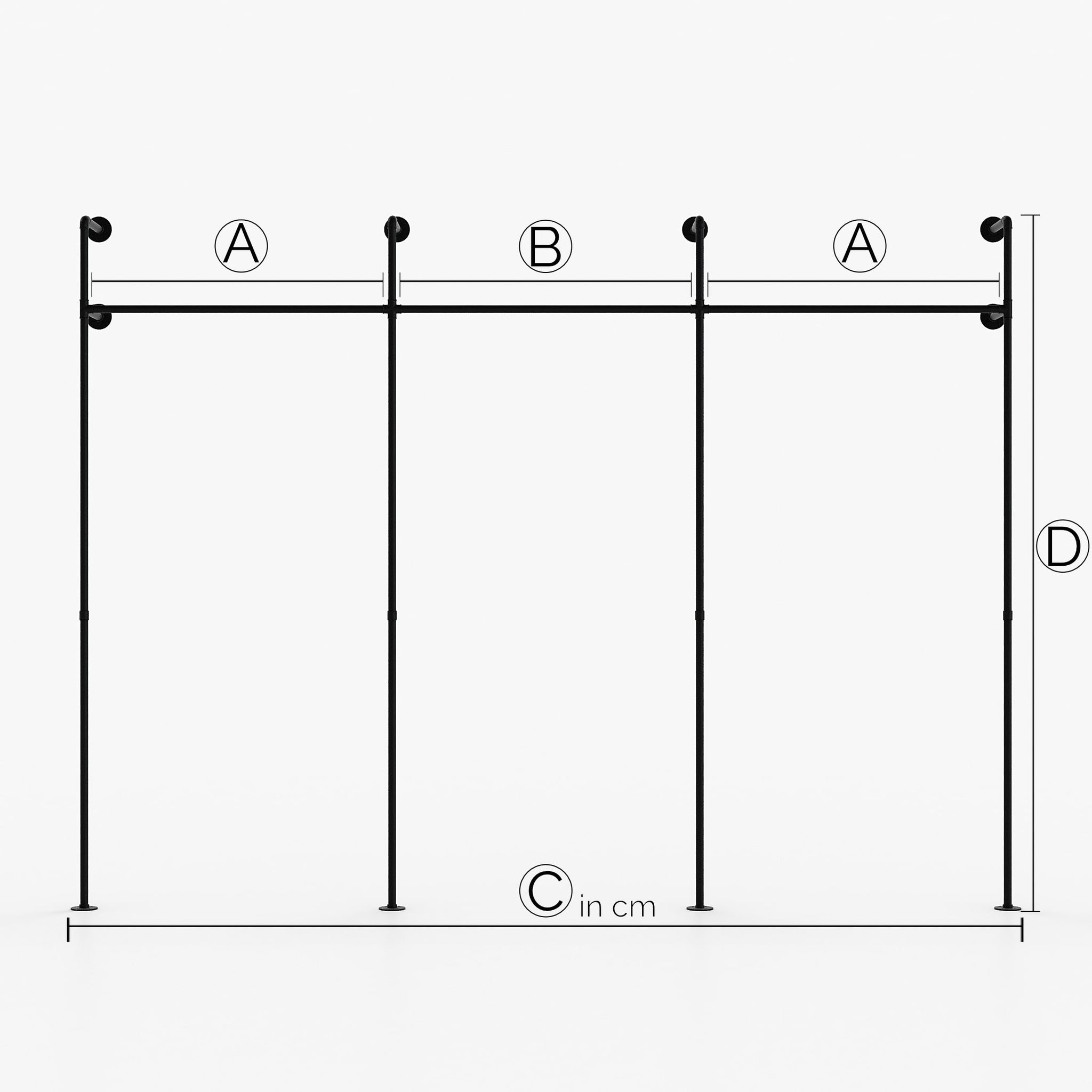 Fabricat pe măsură - KIM III – dulap industrial | design industrial | tuburi negre