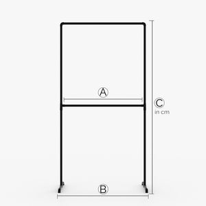 LAS – Custom-made | Industrial clothes rack | Industrial design | black tubes