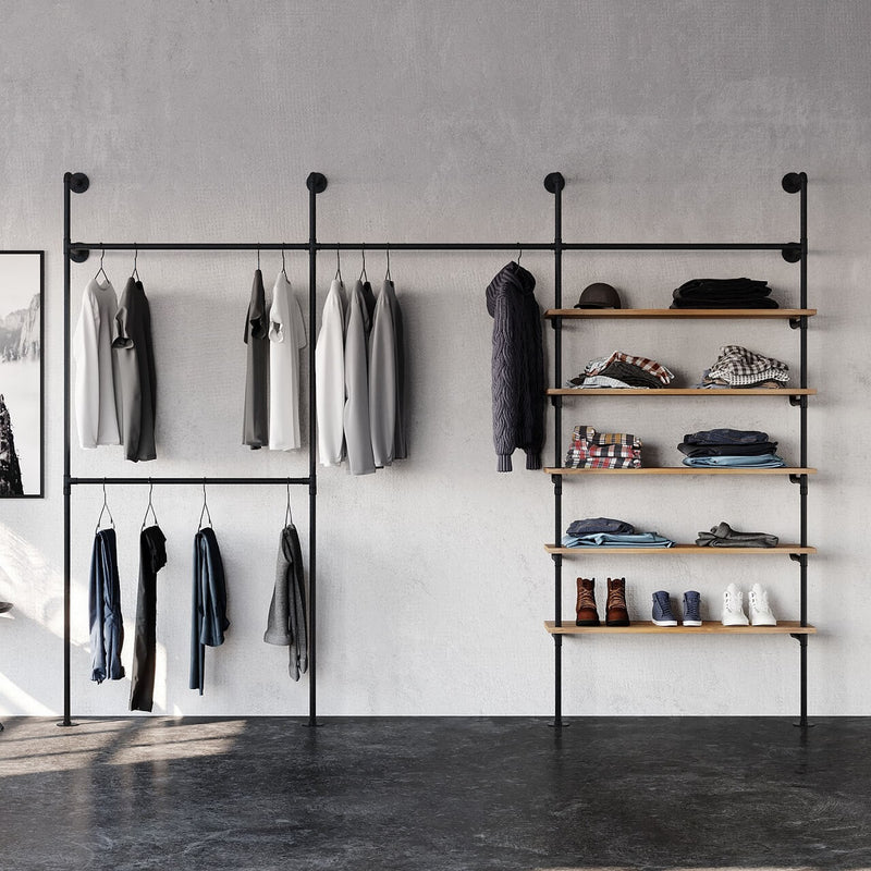Armario de la pared-barra de ropa-Perchero-armario de armarios abiertos  sistema-diseño industrial -  España